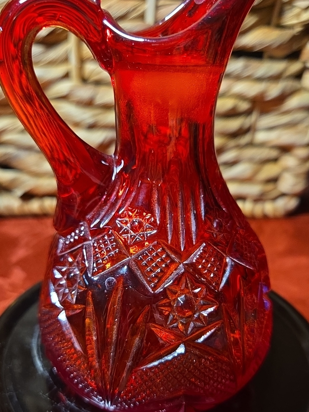 Vintage Amberina Glass Cruet- Missing Stopper - Picture 8 of 8